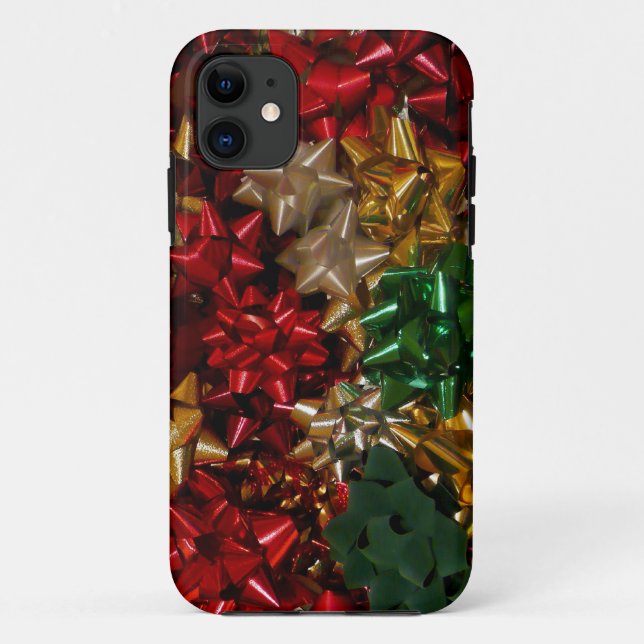 Christmas Bows Colorful Festive Holiday Case-Mate iPhone Case (Back)