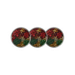 Christmas Bows Colorful Festive Holiday Golf Ball Marker