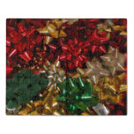 Christmas Bows Colorful Festive Holiday Jigsaw Puzzle