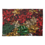 Christmas Bows Colorful Festive Holiday Kitchen Towel