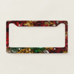Christmas Bows Colorful Festive Holiday License Plate Frame