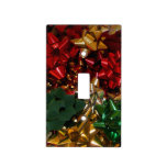 Christmas Bows Colorful Festive Holiday Light Switch Cover