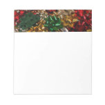 Christmas Bows Colorful Festive Holiday Notepad