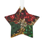 Christmas Bows Colorful Festive Holiday Ornament