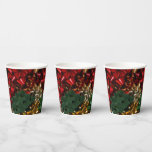 Christmas Bows Colorful Festive Holiday Paper Cups
