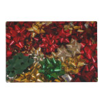 Christmas Bows Colorful Festive Holiday Placemat