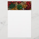 Christmas Bows Colorful Festive Holiday Stationery