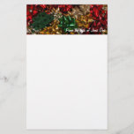 Christmas Bows Colorful Festive Holiday Stationery