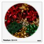 Christmas Bows Colorful Festive Holiday Wall Decal