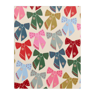 Christmas Bows Coquette Acrylic Print