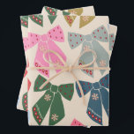 Christmas Bows Coquette Wrapping Paper Sheets<br><div class="desc">Christmas Bows - Coquette Ribbons.</div>