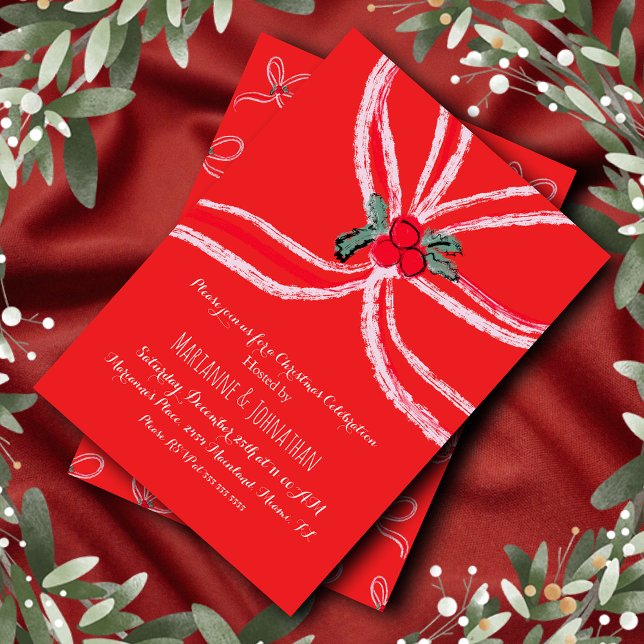 Christmas Bows Corporate Office Event Invitation (Creator Uploaded)