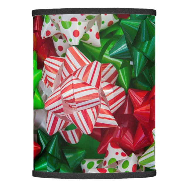 Christmas Bows Lamp Shade (Front)
