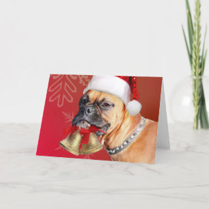 Christmas Boxer dog Holiday Card