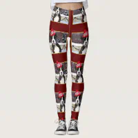 Christmas Boxer dog leggings Zazzle