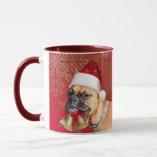 Christmas Boxer dog mug