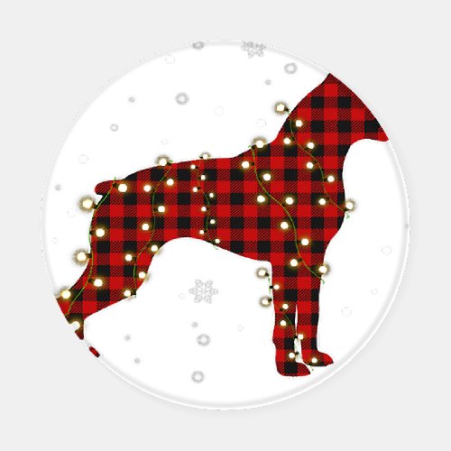 Christmas Boxer Dog Xmas Animals Lover Pet Owner Coaster Set