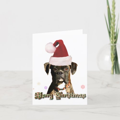 Christmas boxer notecard