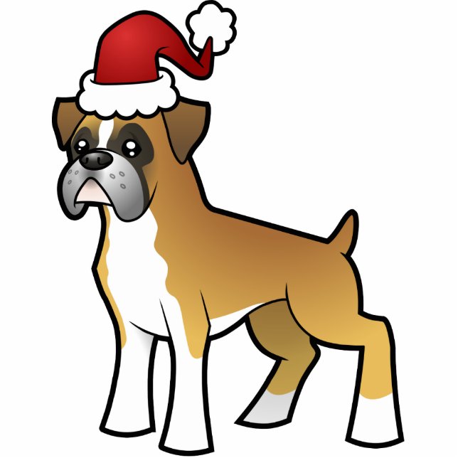 Christmas Boxer Ornament (Front)