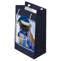 Christmas boxer puppy Gift Bag