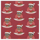Christmas boy cartoon fabric