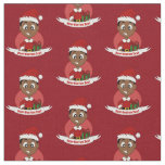 Christmas boy cartoon fabric