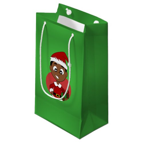 Christmas boy cartoon small gift bag