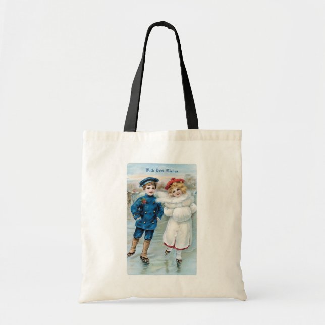 Christmas, Boy, Girl Tote Bag (Front)