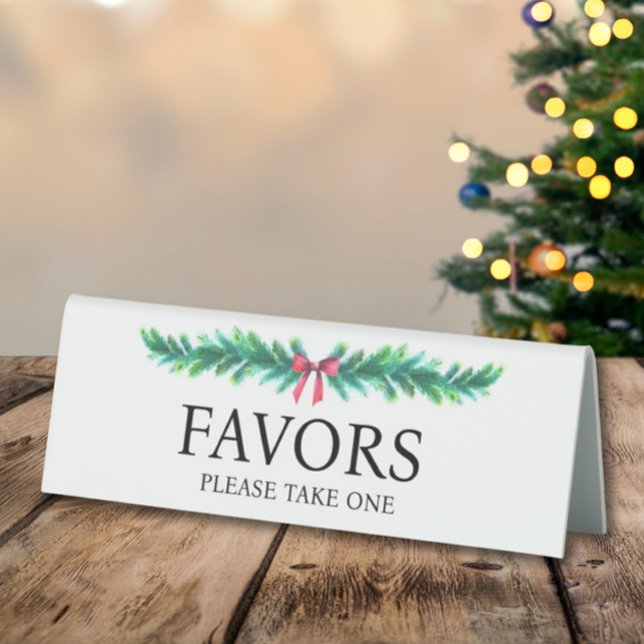 Christmas Branch Favors Baby Shower  Table Tent (Creator Uploaded)
