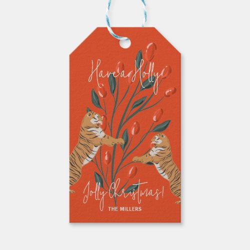 Christmas Branch Jolly Christmas Gift Tags