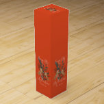 Christmas Branch & Tigers Holly Jolly Christmas Wine Box<br><div class="desc">Christmas branch with red berries and cute tigers,  Holly Joly Christmas excellent vintage design.l</div>