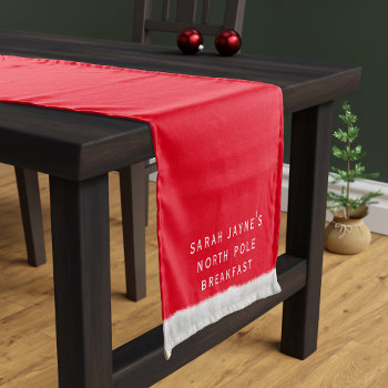 Christmas Breakfast Red Holiday Table Runner by mothersdaisy at Zazzle