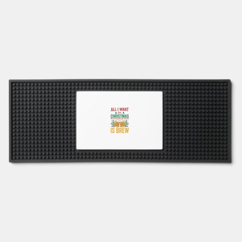 Christmas Brew Holiday Drink Design Bar Mat