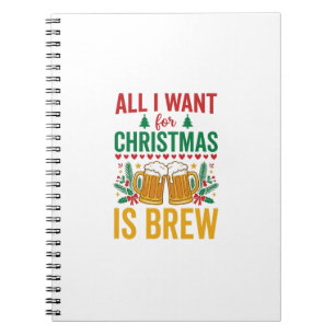 Christmas Brew Holiday Drink Design Notebook