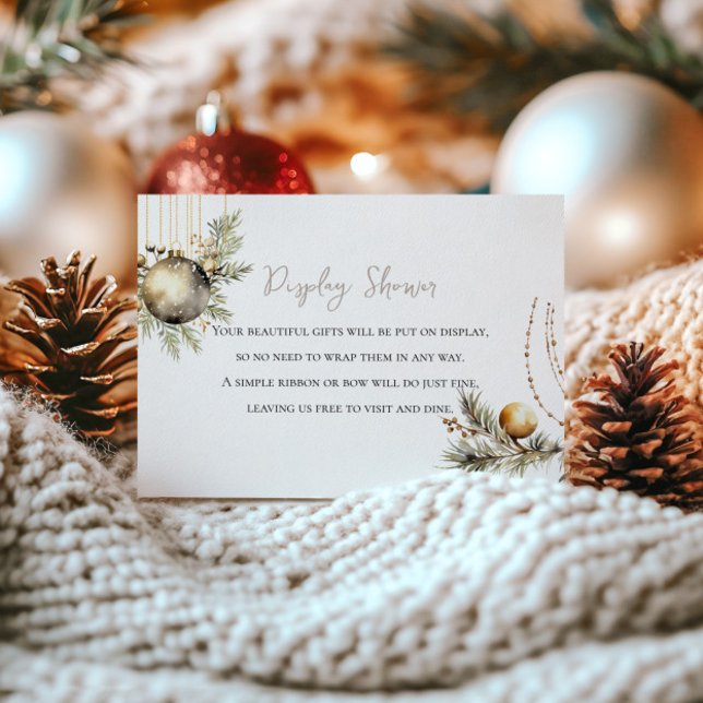 Christmas Bridal Display Card | Holly & Ornaments (Creator Uploaded)