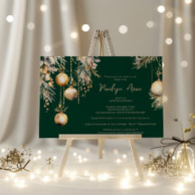 Christmas Bridal Shower – Dark Green & Elegant