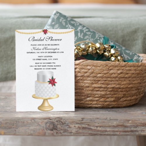 Christmas Bridal Shower Invitation