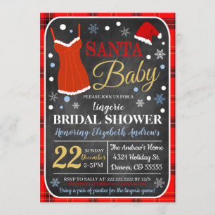 Christmas Bridal Shower Invitation