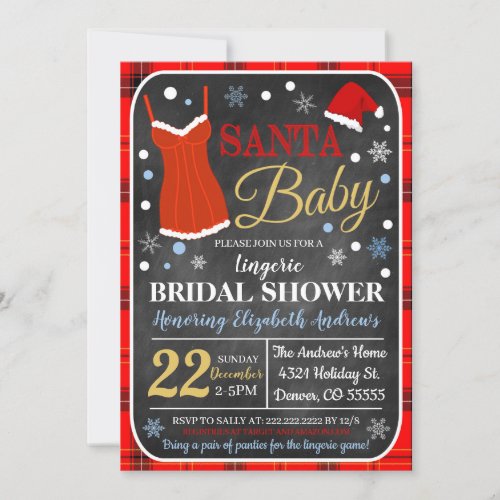 Christmas Bridal Shower Invitation