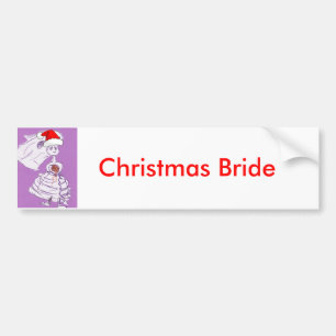 Christmas Bride Bumper Sticker