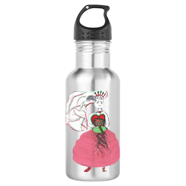 Christmas Bride Stainless Steel Water Bottle (Front)