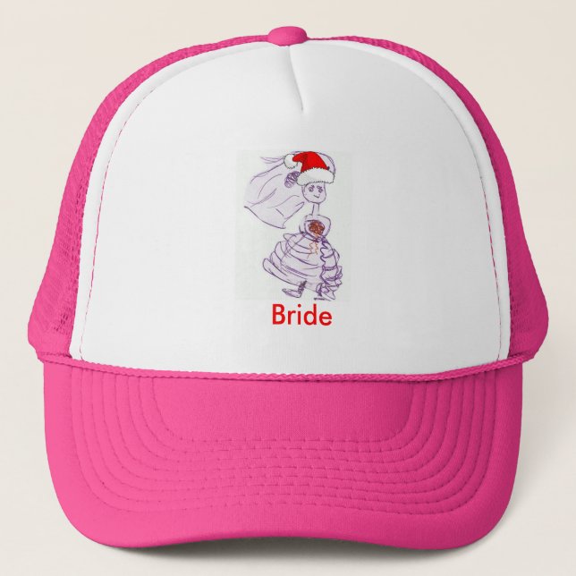Christmas Bride Trucker Hat (Front)