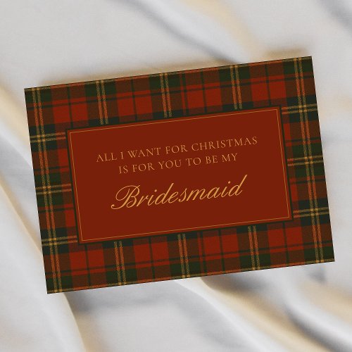 Christmas Bridesmaid Proposal Festive Holiday 