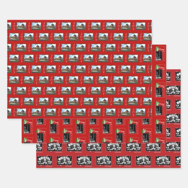 Christmas Bristol Christmas Trio Wrapping Paper Sheets (Set)