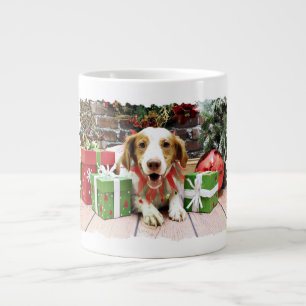 Christmas - Brittany Spaniel - Kinnick Giant Coffee Mug