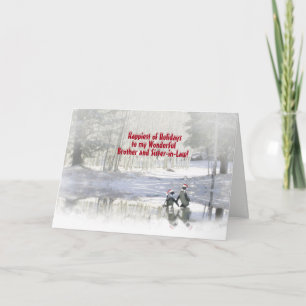 Christmas Brother and Sister in Law Wife Holiday Card