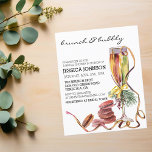 Christmas Brunch Bubbly Bridal Shower Winter<br><div class="desc">One design per sheet. Budget invitations do not include envelopes. This design may be personalized in the area provided by changing the photo and/or text. Or it can be customized by clicking Personalize this Template and then choosing the click to customize further option and delete or change the color of...</div>