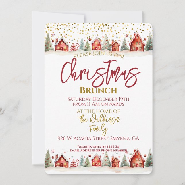 Christmas Brunch Invitation (Front)