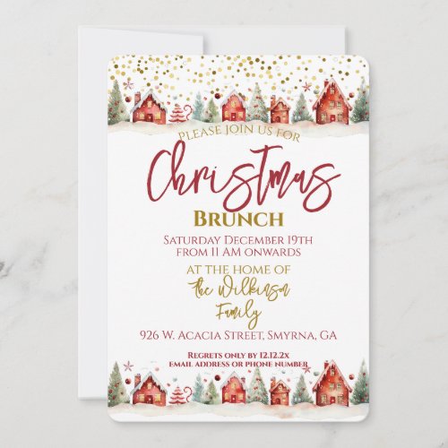 Christmas Brunch Invitation