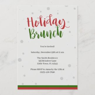 Christmas Brunch Invitation